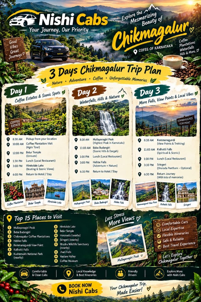 Chikmagalur three-day trip poster