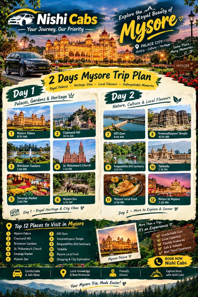 Mysore two-day trip poster